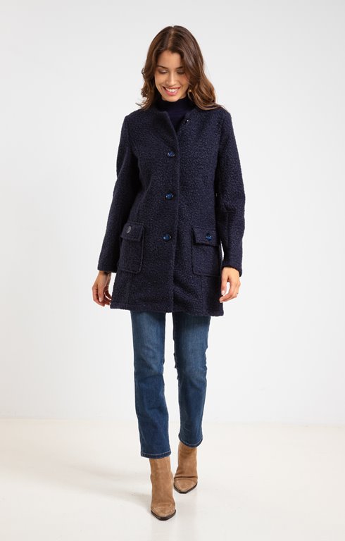 Manteau Col Rond Armand Thiery