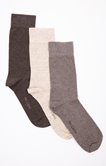 Lot de 3 paires de chaussettes unies mix