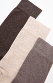 Lot de 3 paires de chaussettes unies mix