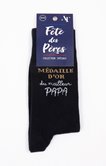 Chaussettes médaille d'or meilleur papa