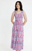 Robe maxi en crépon