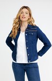 Veste en denim brodé