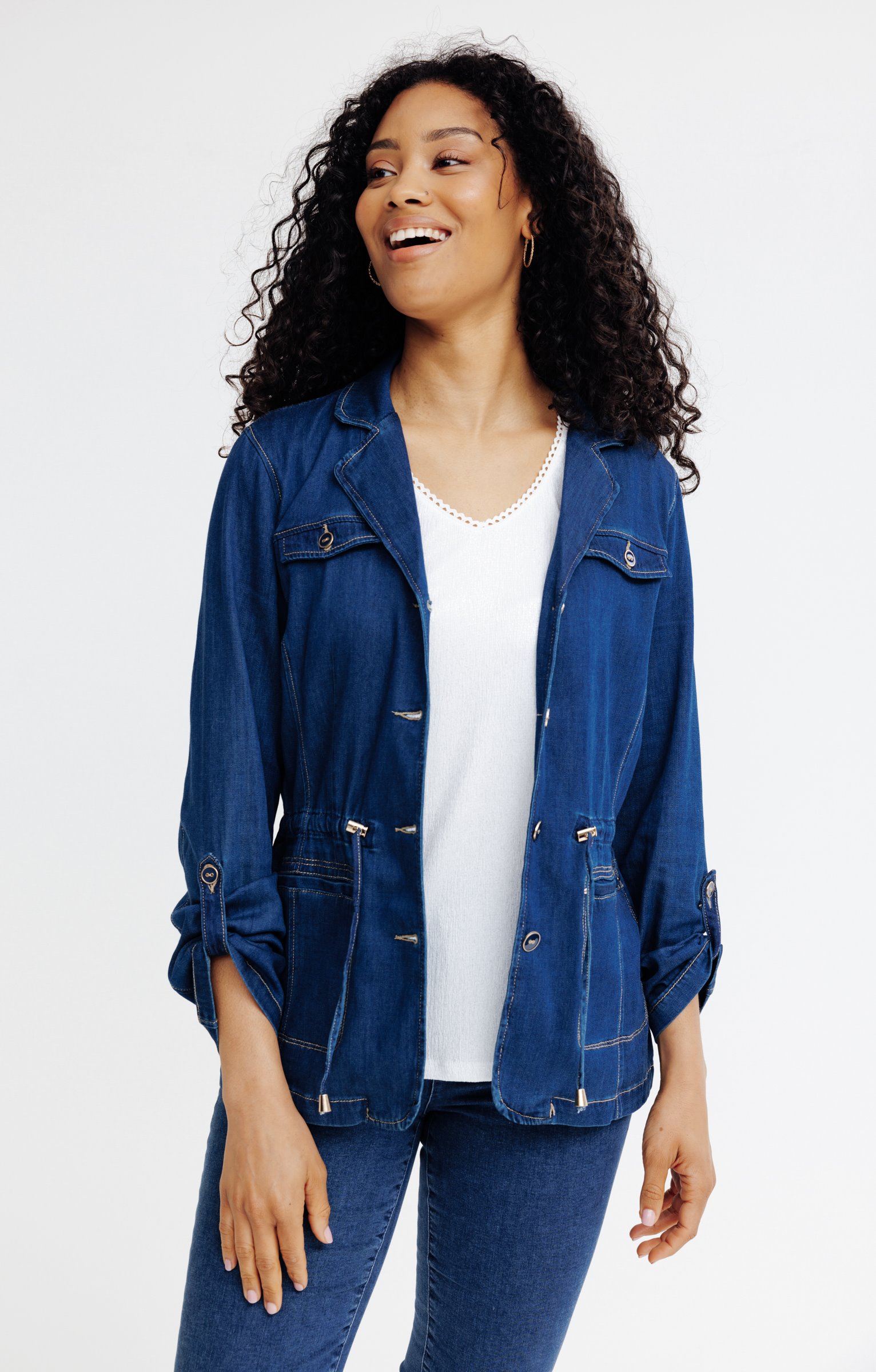 Blazer Veste Armand Thiery Veste Blazer Tissu Léger Style Jeans