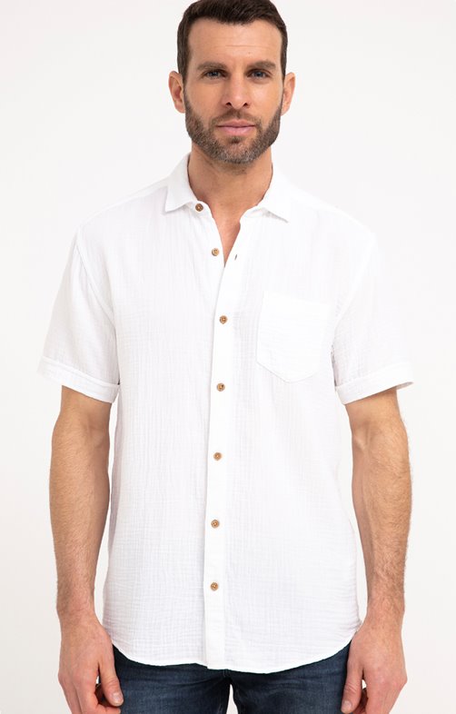 Chemise manches courtes Double Gaze