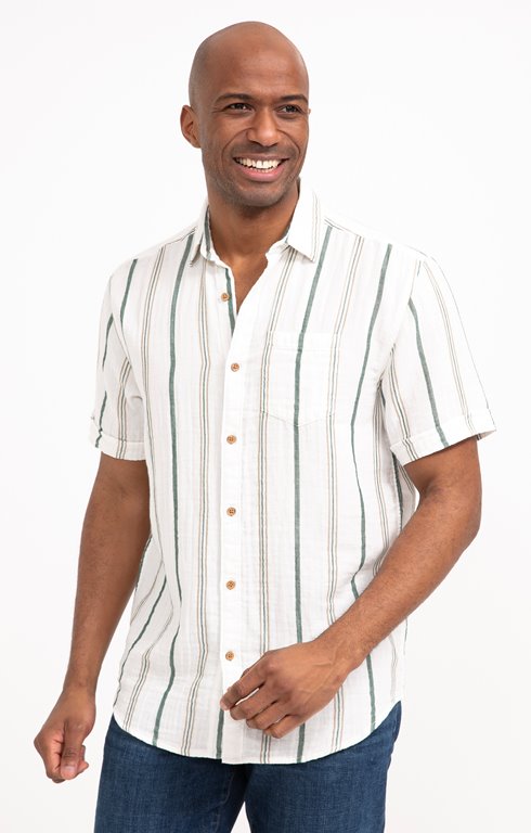 Chemise manches courtes Ray Double Gaze