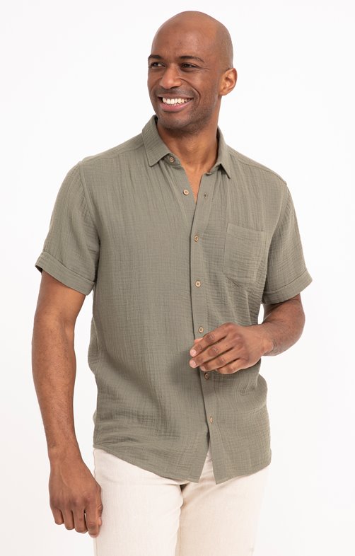 Chemise manches courtes Double Gaze