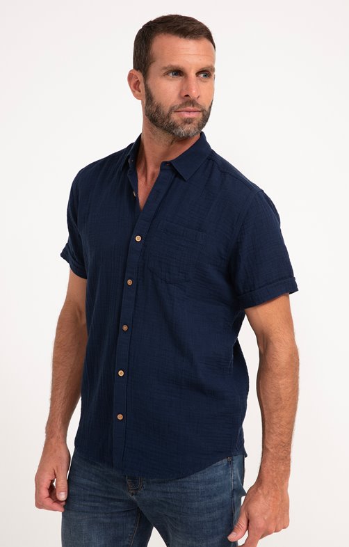 Chemise manches courtes Double Gaze