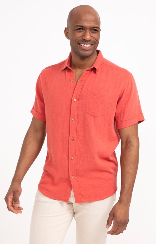 Chemise manches courtes Double Gaze