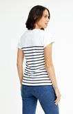 Tee-shirt à rayures manches courtes