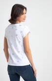Tee-shirt été coton bio imprimé ginkgo