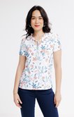 Tee-shirt été imprimé fleur indienne