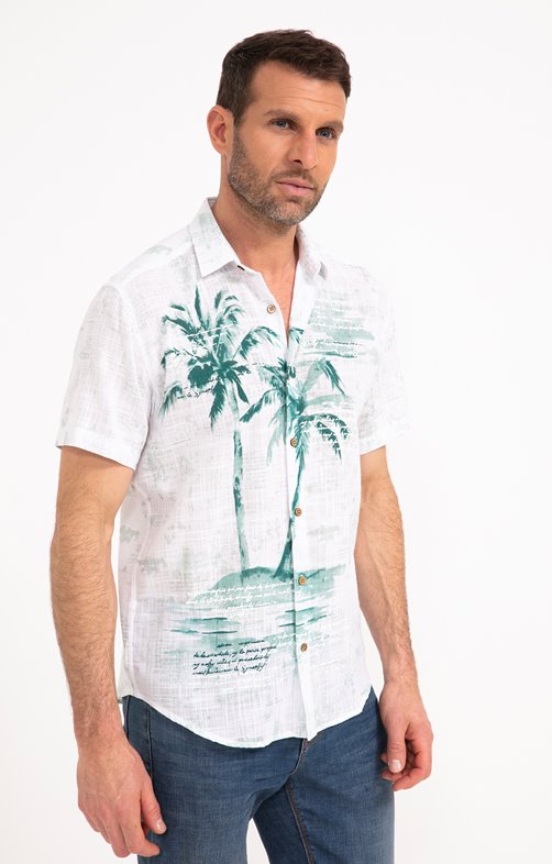 Chemise Palmier Aquarelle 