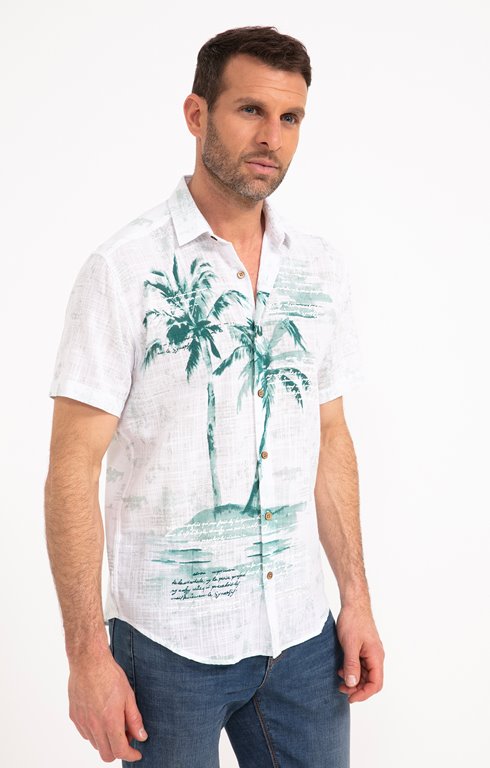 Chemise Palmier Aquarelle 
