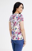 Tee-shirt été imprimé fleur graphique