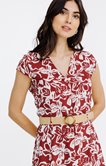Robe chemise avec ceinture rafia