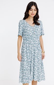Robe midi imprimée