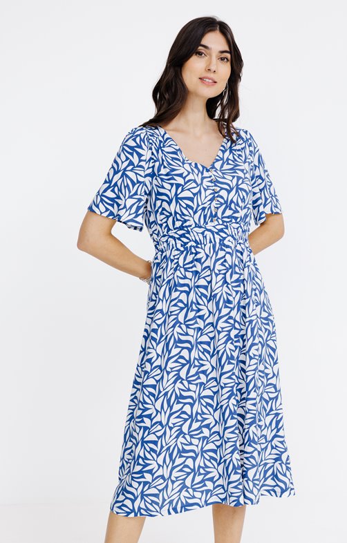 Robe midi imprimée