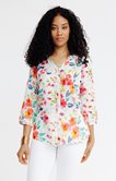 Blouse imprimée fleurie 