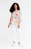 Blouse imprimée fleurie 