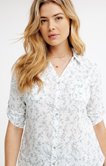 Chemise imprimée en coton plumetis