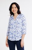 Blouse imprimée brodée