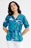 Tunique imprimée en voile de coton 
