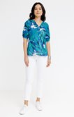 Tunique imprimée en voile de coton 