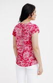 Tunique imprimée manches courtes