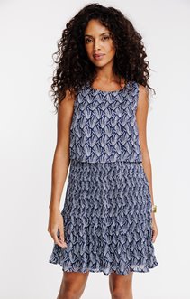 Robe effet 2-en-1 plissée