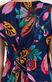 Robe longue en voile de coton imprimé