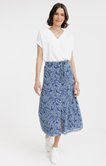 Jupe imprimée doublée élastique