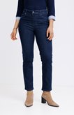 Pantalon 7/8 denim brut coupe droite