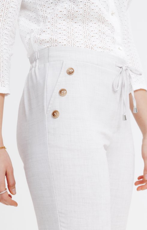 Pantalon Vert New Look Taille 10 - Dos élastique, Boutonné Devant, Neuf Avec étiquettes