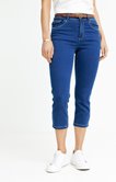 Pantacourt mi-mollet denim stone