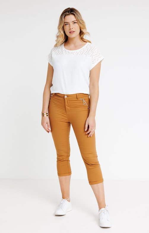 Pantalon Court (Pantacourt) Girbaud Taille 42 (W32) Avec Sangle - Neuf Avec étiquette