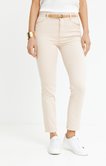 Pantalon 7/8 coton viscose avec ceinture