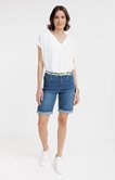 Short en denim avec ceinture corde