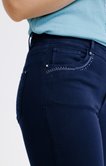 Pantalon 7/8 en coton broderie