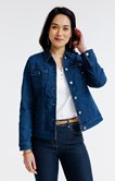 Veste en denim brodé