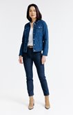 Veste en denim brodé