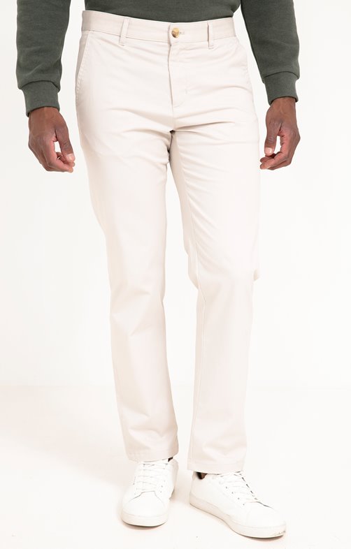 Pantalon chino uni hotsell