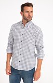 Chemise manches longues à carreaux DOBBY