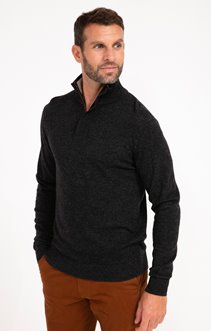 Pull col montant zippé