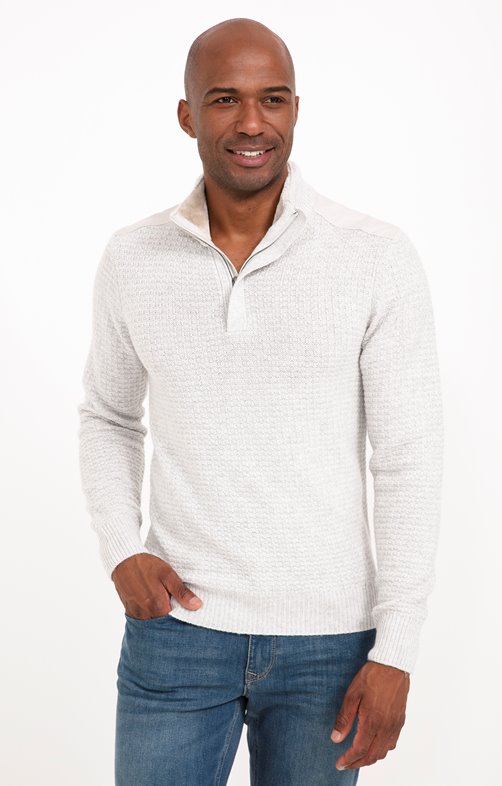 Pull col montant avec sherpa 