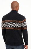 Pull jacquard col montant