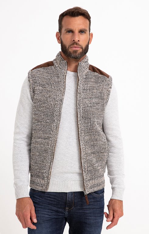 Gilet sans manche doublé sherpa