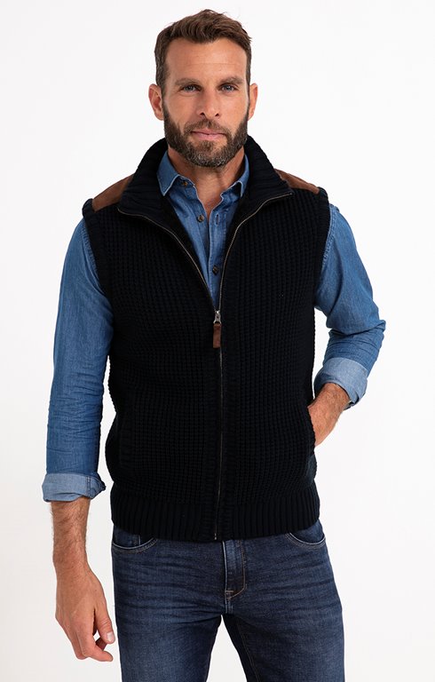 Gilet sans manche doublé sherpa