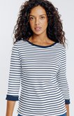 Tee-shirt rayé manches 3/4