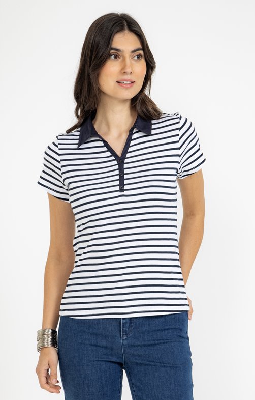 Tee-shirt rayé manches courtes