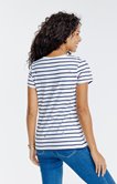 Tee-shirt rayé cerises à manches courtes